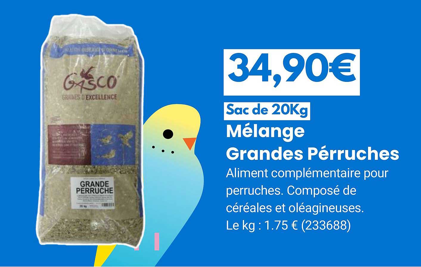 mélange grandes pérruches