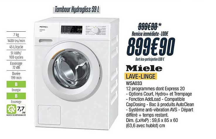 Miele Lave-linge