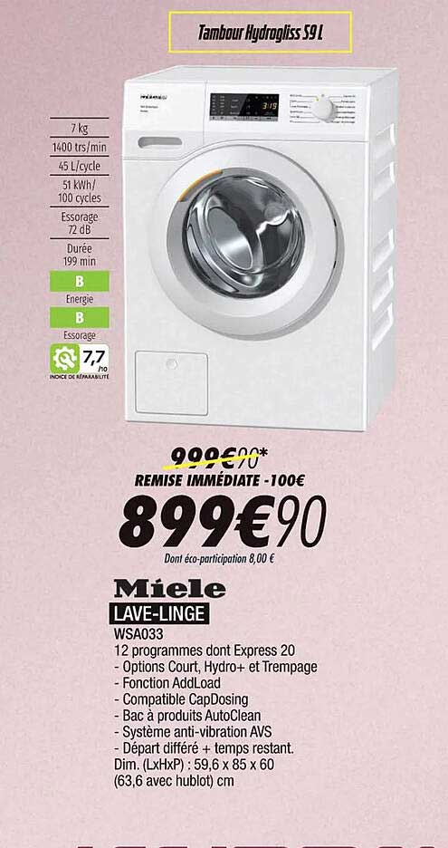 miele lave-linge