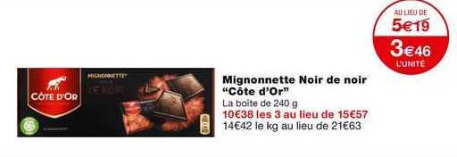 Mignonnette Noir De Noir Côte D'or