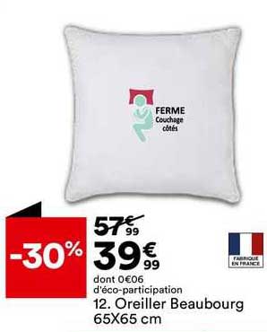 Oreiller Beaubourg 65 X 65 Cm