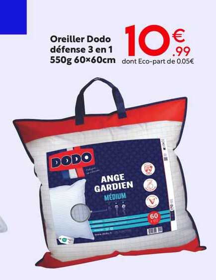 Oreiller Dodo Défense 3 En 1
