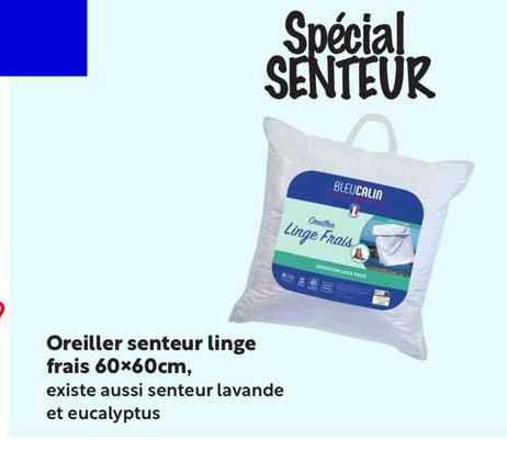 oreiller senteur linge frais