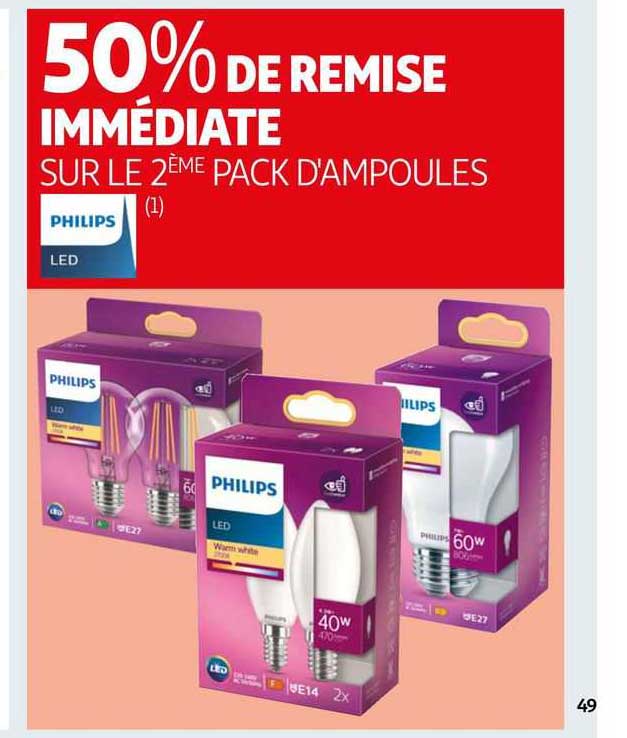 pack d'ampoules philips