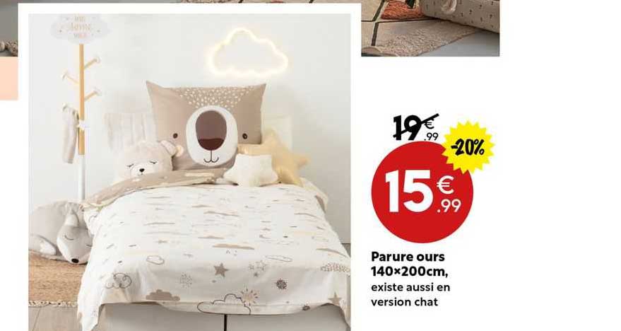parure ours 140x200 cm