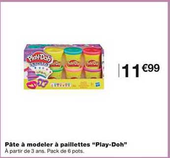 pâte à modeler à paillettes "play-doh"