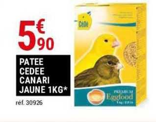 patée cedée canari jaune 1kg