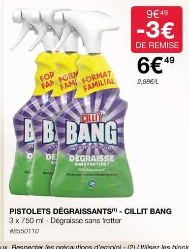 pistolets dégraissants - cillit bang