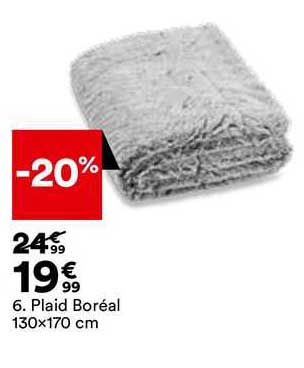 plaid boréal 130 x 170 cm