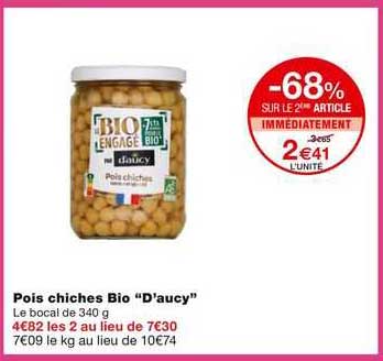 pois chiches bio "d'aucy"