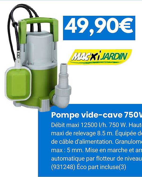 Pompe Vide-cave Macxi Jardin