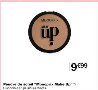 poudre de soleil "monoprix make up"