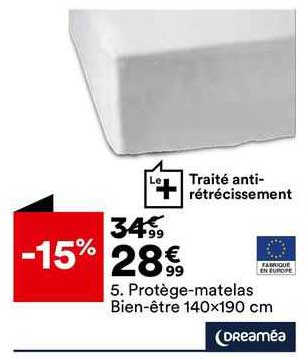 Protège-matelas Bien-être 140 X 190 Cm