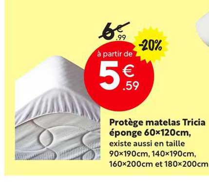 Protège Matelas Tricia éponge
