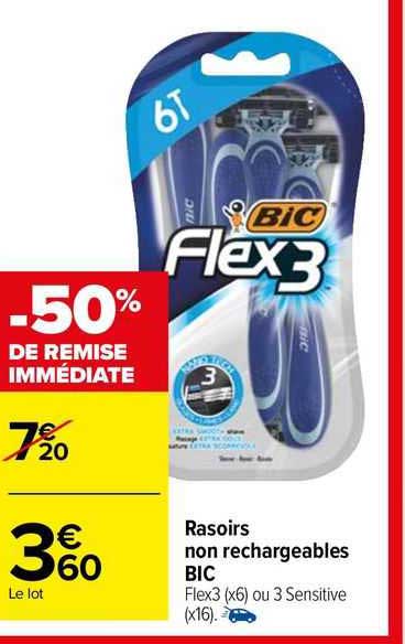 rasoirs non rechargeables bic