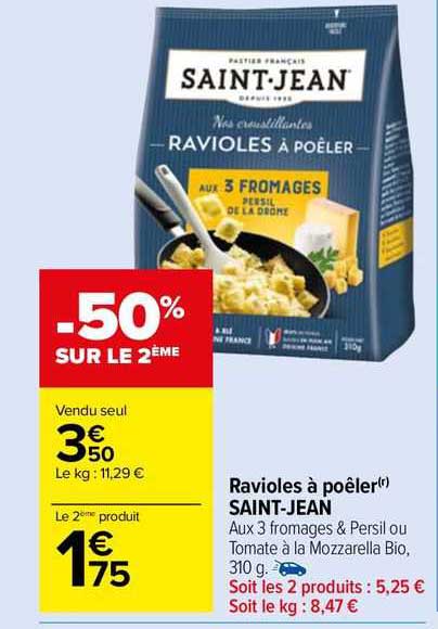 ravioles à poêler saint-jean