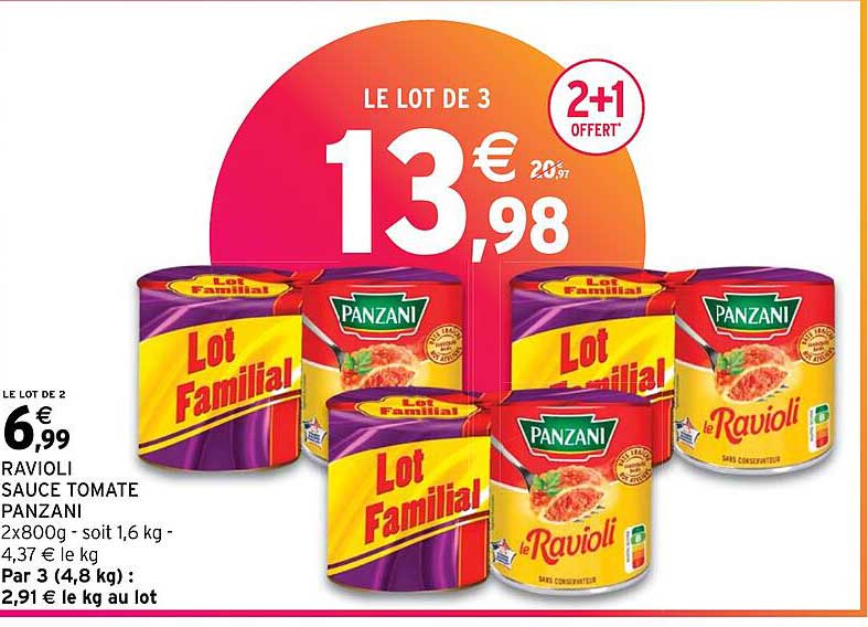 Ravioli Sauce Tomate Panzani