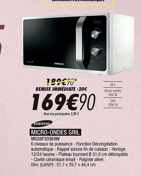 samsung micro-ondes gril