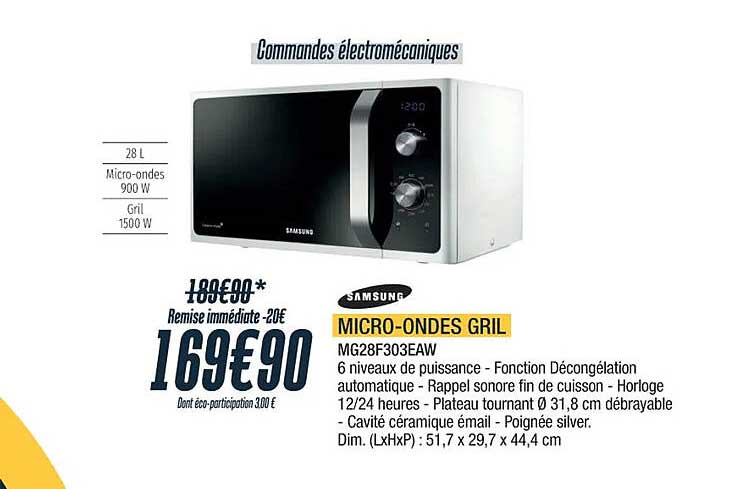 samsung micro-ondes gril