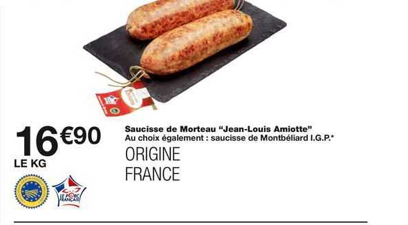 saucisse de morteau "jean-louis amiotte"