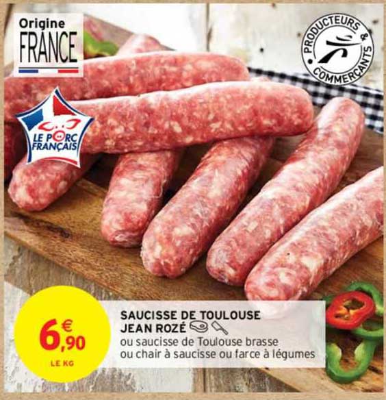 saucisse de toulouse jean rozé