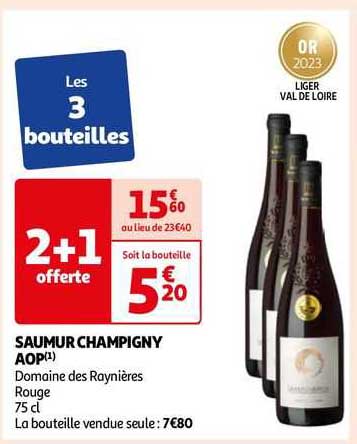 saumur champigny aop domaine des raynières rouge