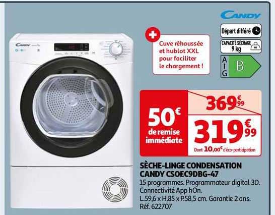 sèche-linge condensation candy