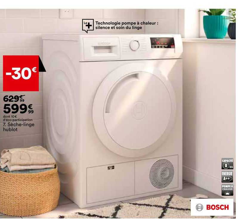 sèche-linge hublot bosch