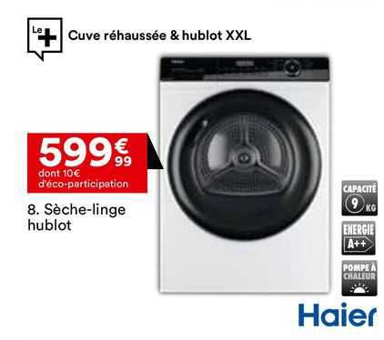 sèche-linge hublot haier