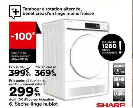 sèche-linge hublot sharp