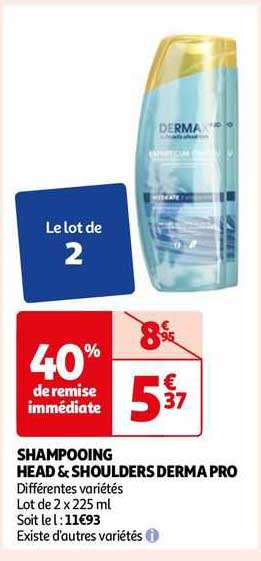 shampooing head & shoulders derma pro