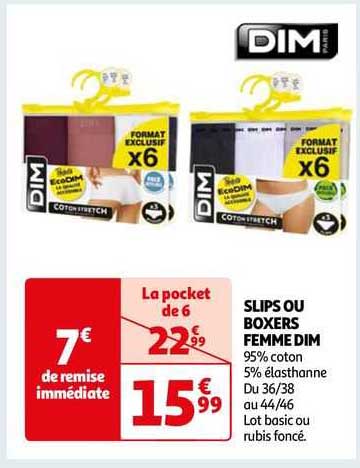 Slips Ou Boxers Femme Dim