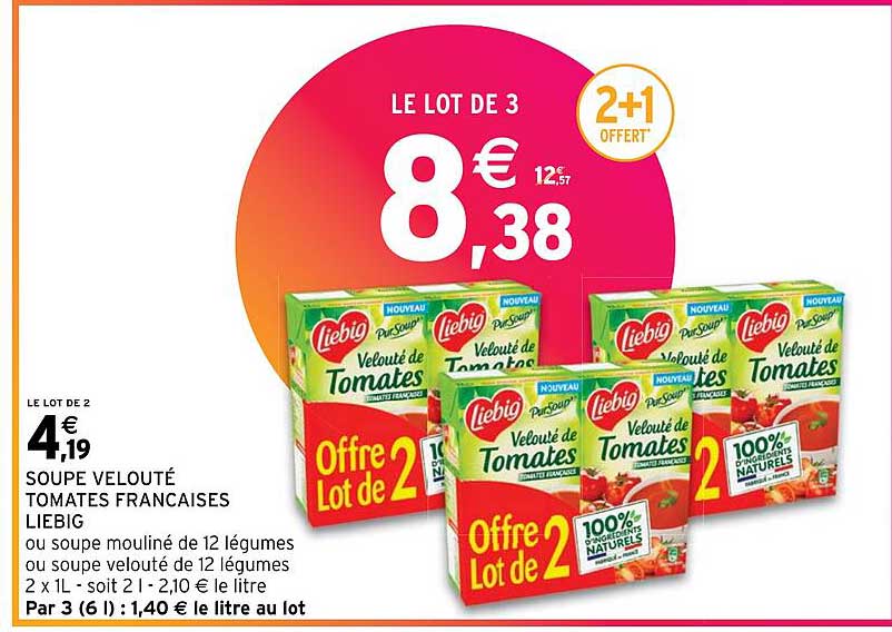 soupe velouté tomates françaises liebig