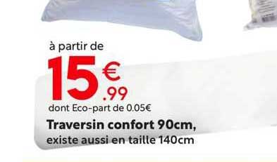 traversin confort 90cm