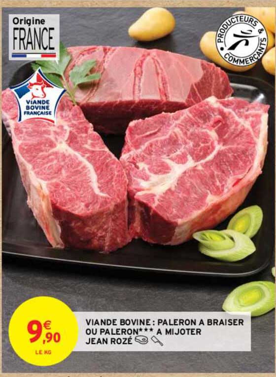 viande bovine : paleron à braiser ou paleron*** à mijoter jean rozé