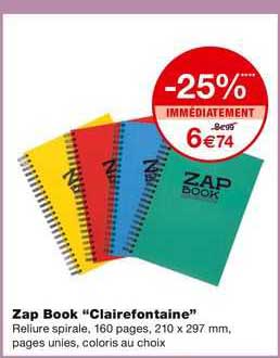 Zap Book "clairefontaine"