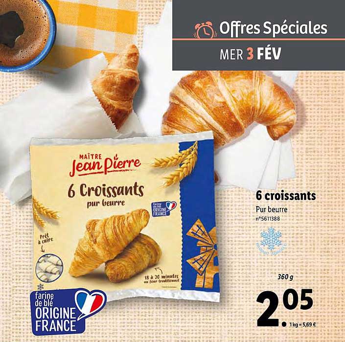 6 croissants maître jean pierre