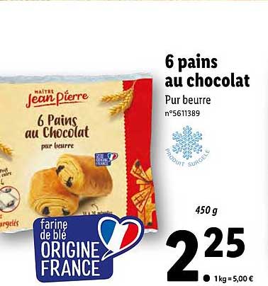 6 Pains Au Chocolat Maître Jean Pierre
