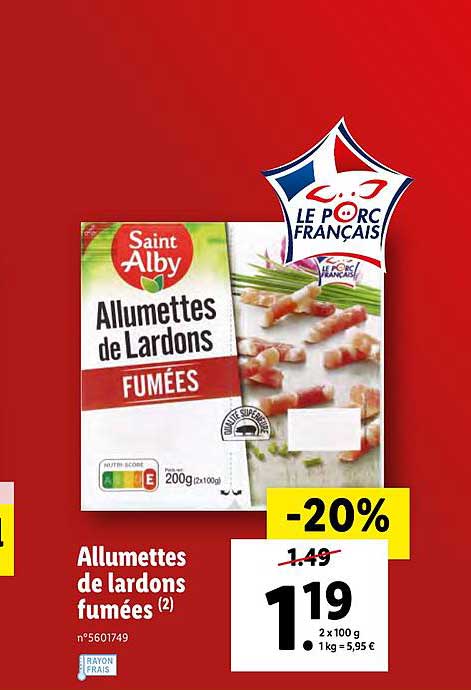 allumettes de lardons fumées saint alby