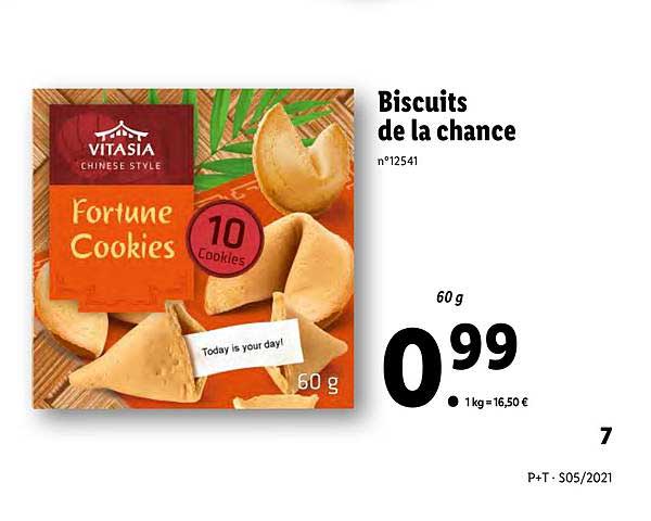 biscuits de la chance vitasia