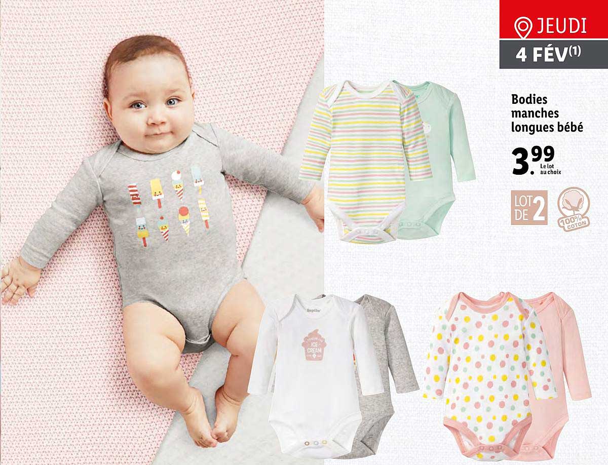 bodies manches longues bébé