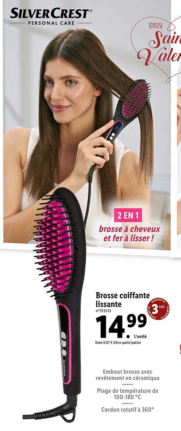brosse coiffante lissante