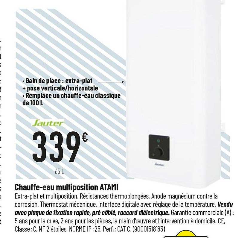 chauffe-eau multipostion atami