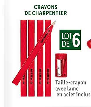 crayons de charpentier