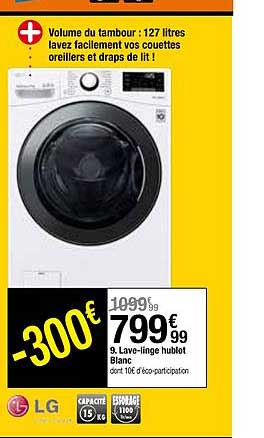 Lave-linge Hublot Blanc Lg