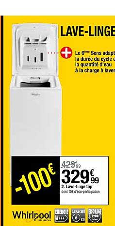 lave-linge top whirlpool