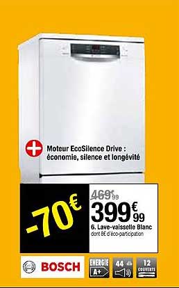 lave-vaisselle blanc bosch