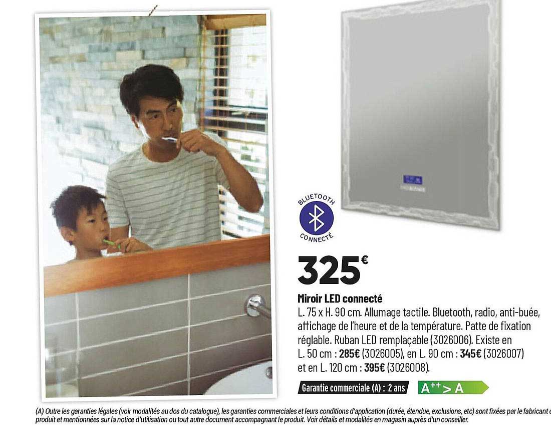 Miroir Led Connecté