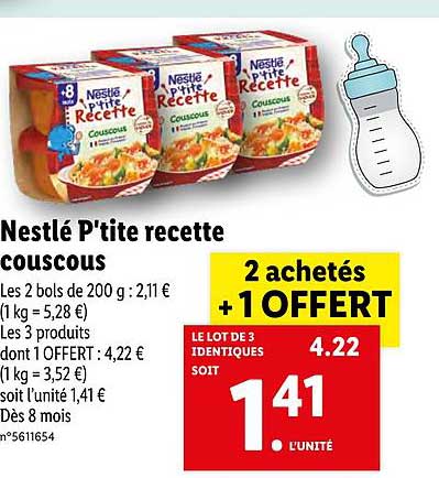 Nestlé P'tite Recette Couscous