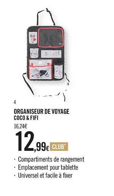 organiseur de voyage coco & fifi